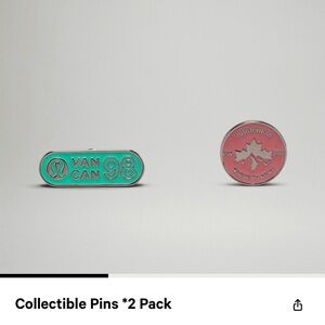 NWT Lululemon Lapel Pins - Two Lapel Pins